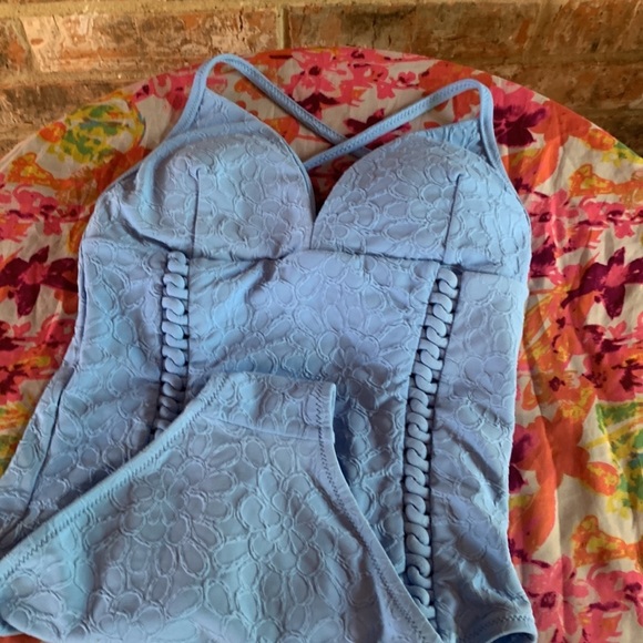 Final price ‼️‼️ Jessica Simpson Women's V-Neck Rose Bay Textured One Piece - Picture 12 of 13